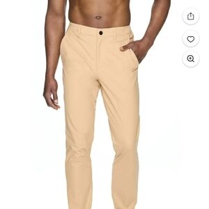 Reebok Tan Chinos Tailored Fit Smooth Fabric Golf Preppy 30X32